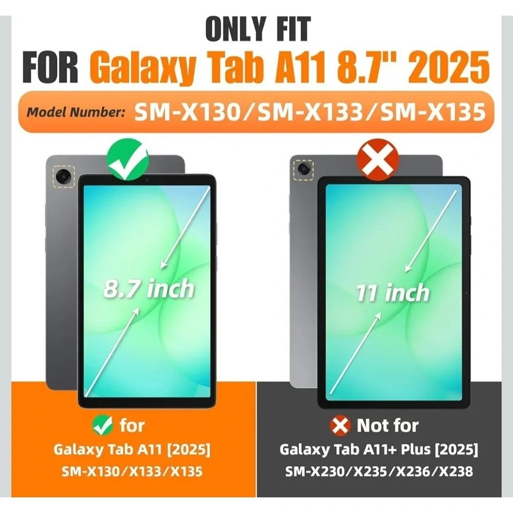 SEYMAC stock Case for Samsung Galaxy Tab A11 8.7'', Full-Body Drop Protection...